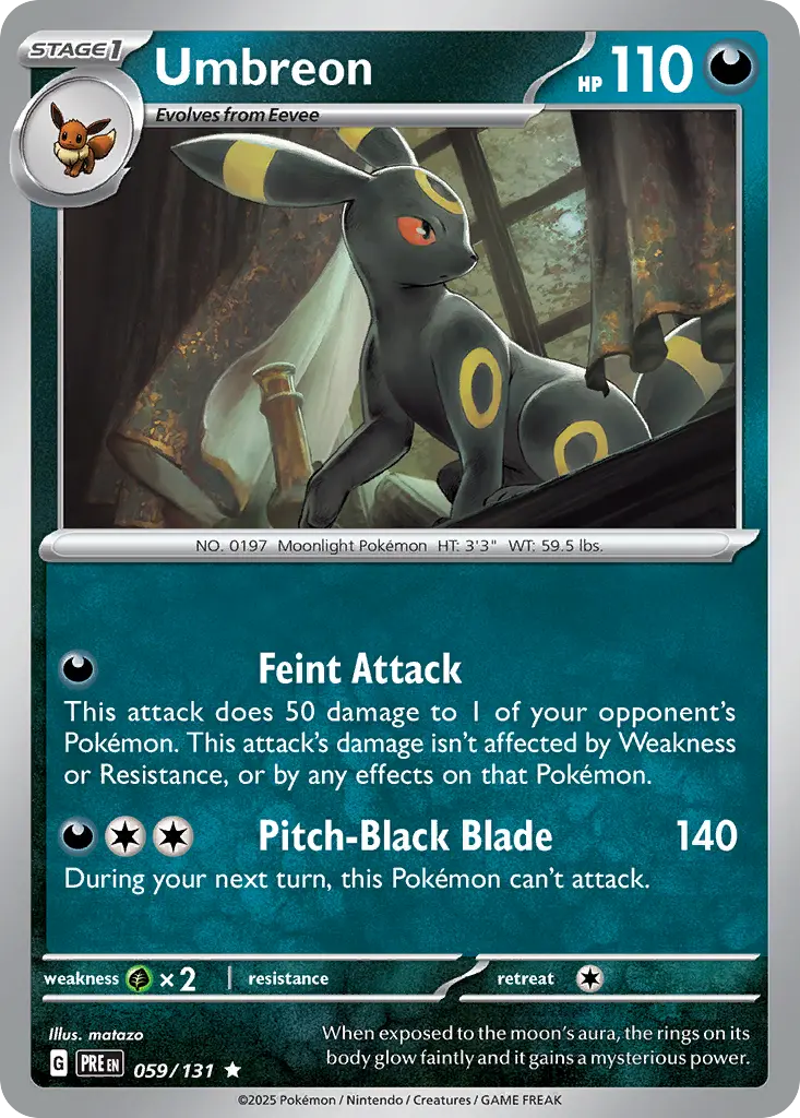 Umbreon - Prismatic Evolutions 059/131 (Master Ball Reverse Holo)