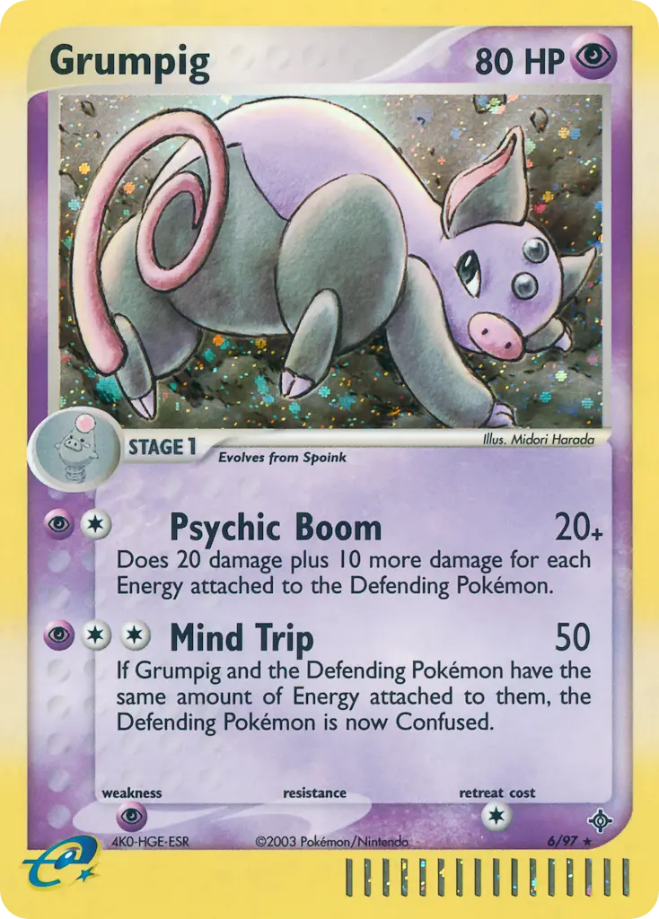 Grumpig - Dragon 006/097 (Reverse Holo)