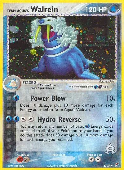 Team Aqua's Walrein - Team Magma vs Team Aqua 006/095 (Holo)