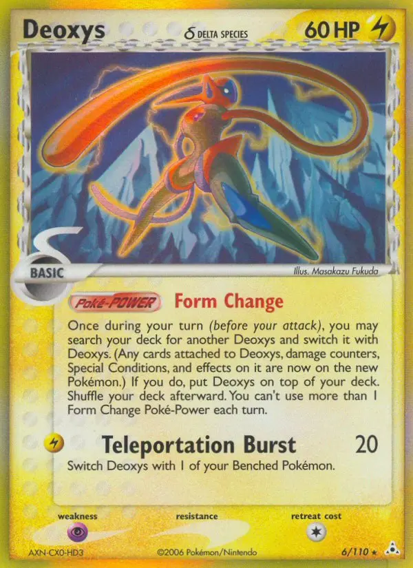 Deoxys δ - Holon Phantoms 006/110 (Reverse Holo)
