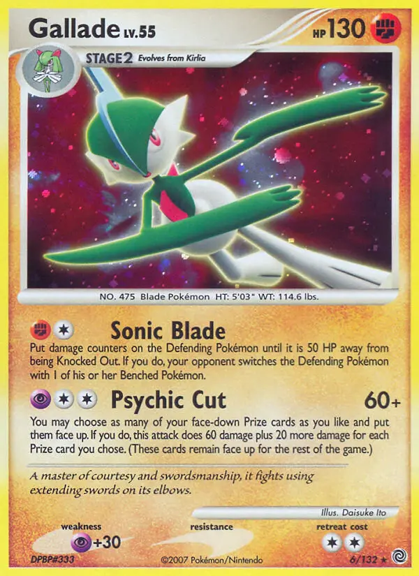 Gallade - Secret Wonders 006/132 (Holo)
