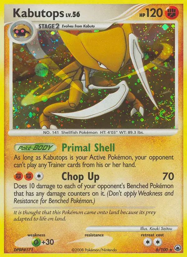 Kabutops - Majestic Dawn 006/100 (Reverse Holo)