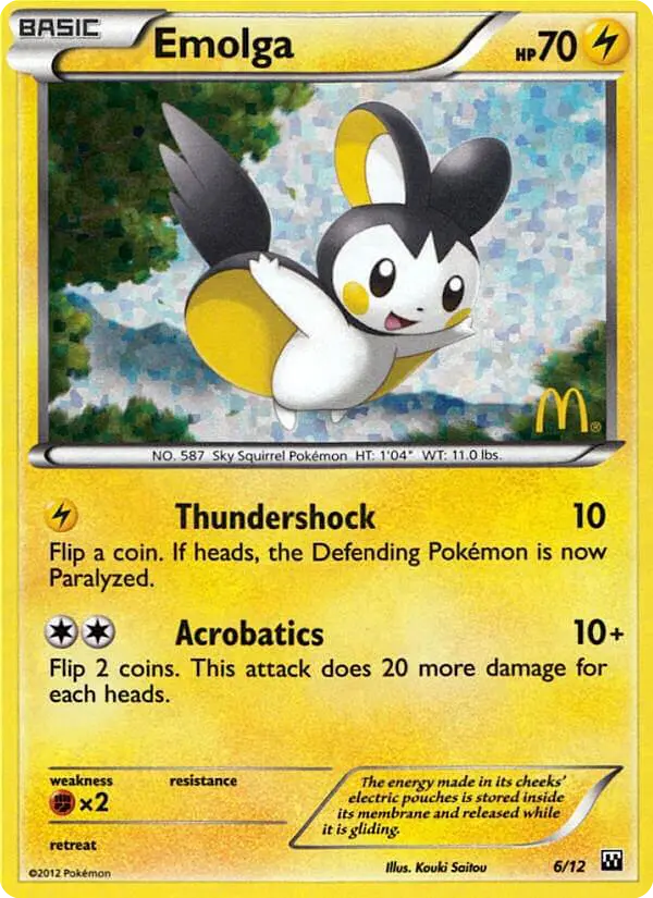 Emolga - McDonald's Collection 2012 006/012 (Holo)