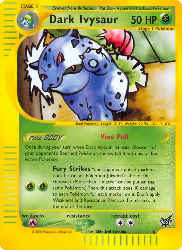 Dark Ivysaur - Best of Game 006/009 (Winner Stamp)