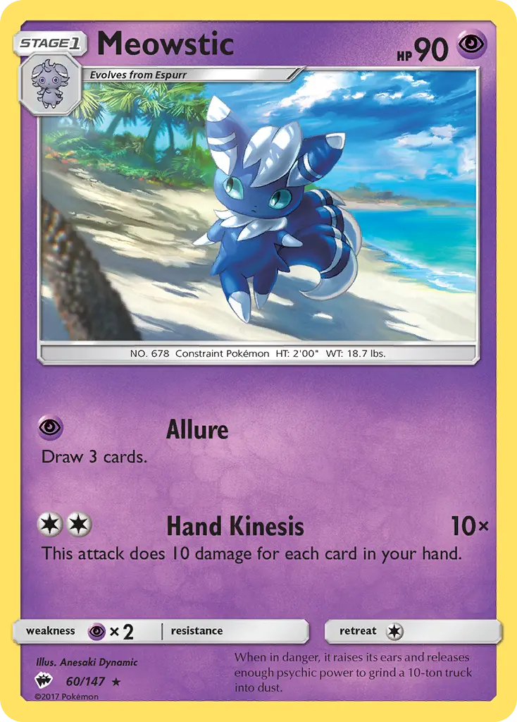 Meowstic - Burning Shadows 060/147 (Reverse Holo)