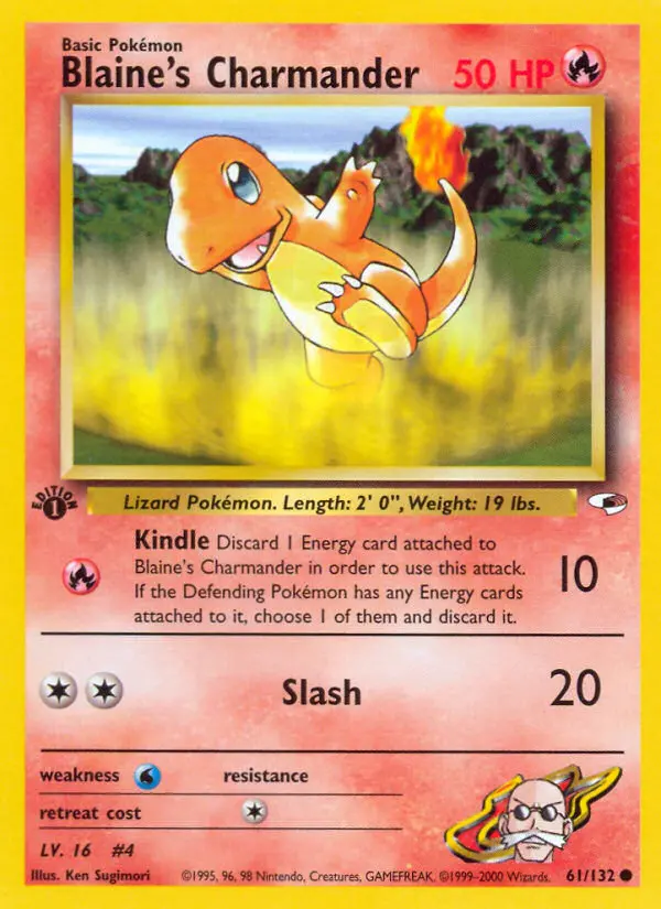 Blaine's Charmander - Gym Heroes 061/132 (Regular)