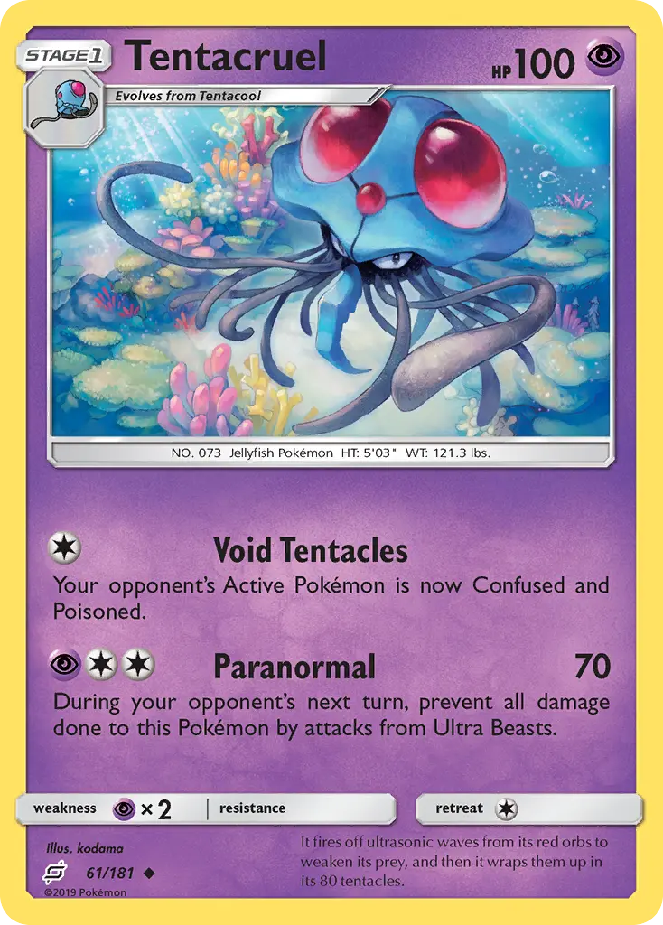 Tentacruel - Team Up 061/181 (Reverse Holo)
