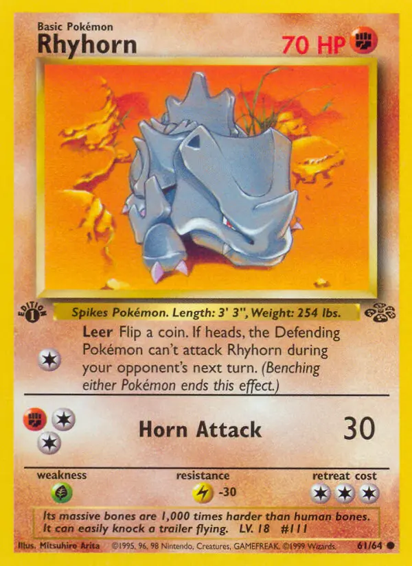 Rhyhorn - Jungle 061/064 (Regular)