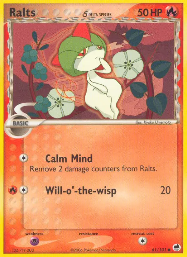 Ralts δ - Dragon Frontiers 061/101 (Reverse Holo)