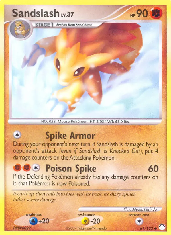 Sandslash - Mysterious Treasures 061/123 (Regular)