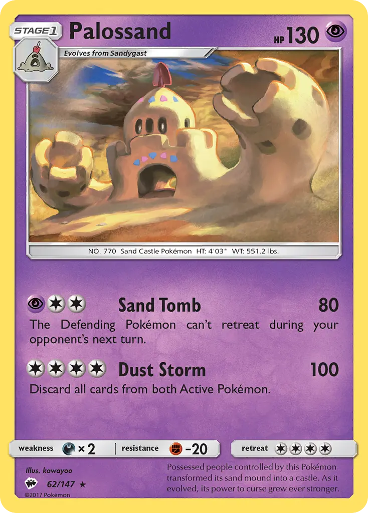 Palossand - Burning Shadows 062/147 (Reverse Holo)