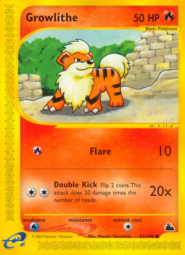Growlithe - Skyridge 062/144 (Reverse Holo)
