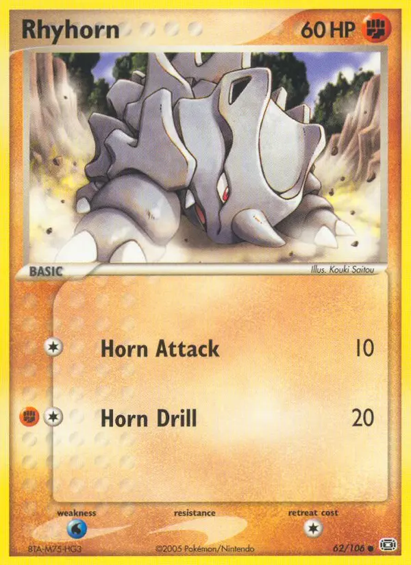 Rhyhorn - Emerald 062/106 (Regular)