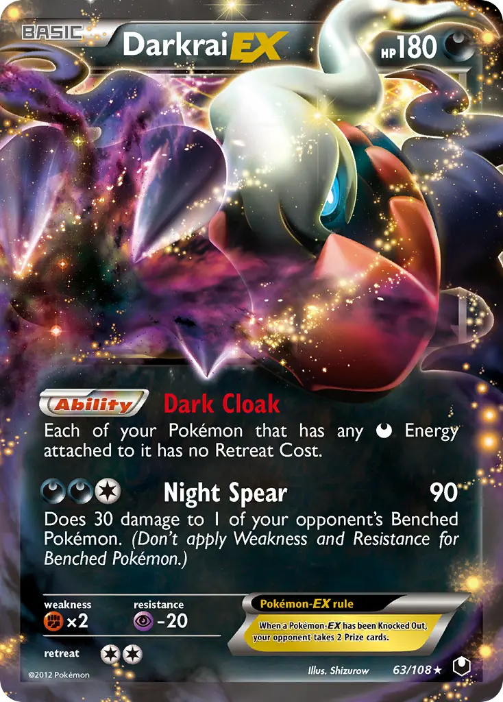 Darkrai-EX - Dark Explorers 063/108 (Sheen Holo)