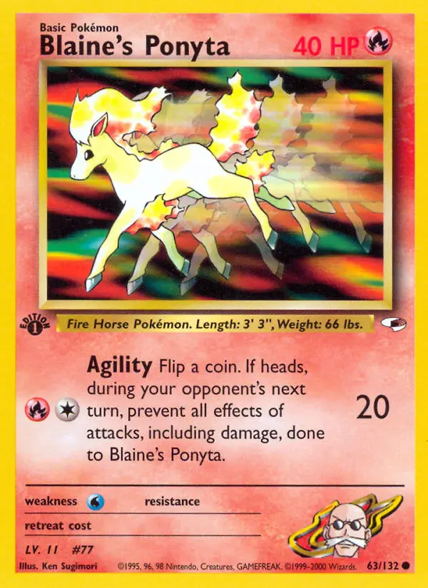 Blaine's Ponyta - Gym Heroes 063/132 (Regular)