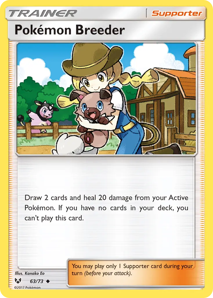 Pokémon Breeder - Shining Legends 063/073 (Regular)