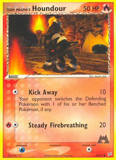 Team Magma's Houndour - Team Magma vs Team Aqua 063/095 (Regular)