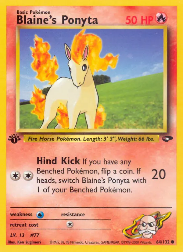Blaine's Ponyta - Gym Challenge 064/132 (Regular)
