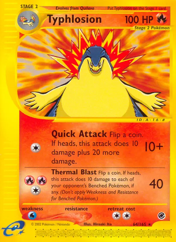 Typhlosion - Expedition Base Set 064/165 (Reverse Holo)