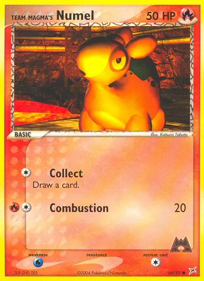 Team Magma's Numel - Team Magma vs Team Aqua 064/095 (Reverse Holo)