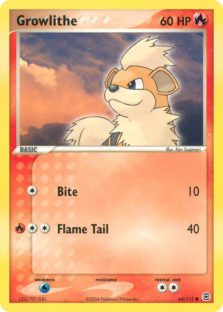 Growlithe - FireRed & LeafGreen 064/112 (Regular)