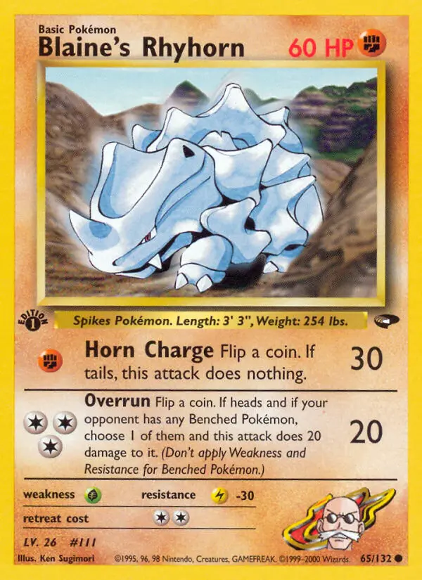 Blaine's Rhyhorn - Gym Challenge 065/132 (Regular)