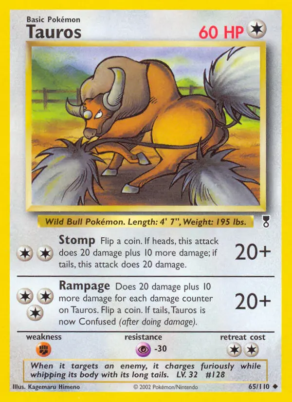 Tauros - Legendary Collection 065/110 (Reverse Holo)