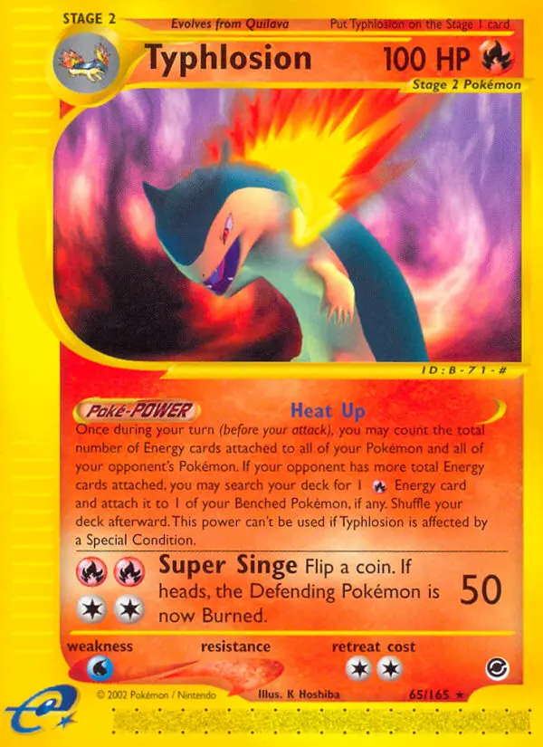 Typhlosion - Expedition Base Set 065/165 (Reverse Holo)