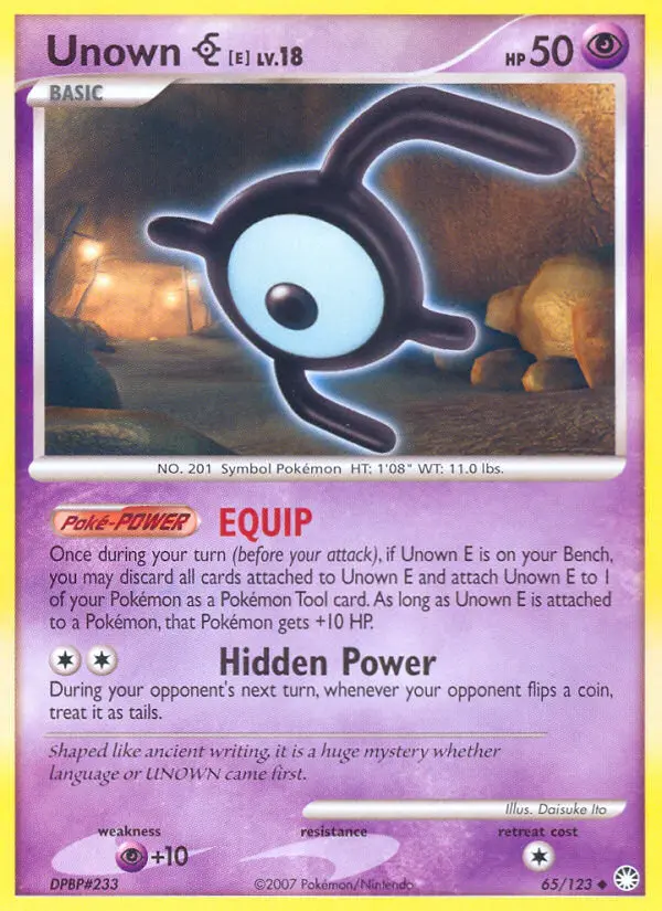 Unown [E] - Mysterious Treasures 065/123 (Regular)