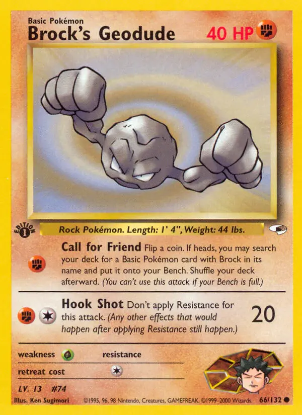 Brock's Geodude - Gym Heroes 066/132 (Regular)