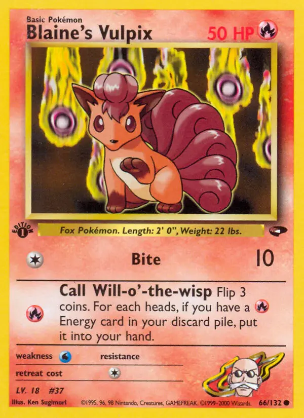 Blaine's Vulpix - Gym Challenge 066/132 (Regular)