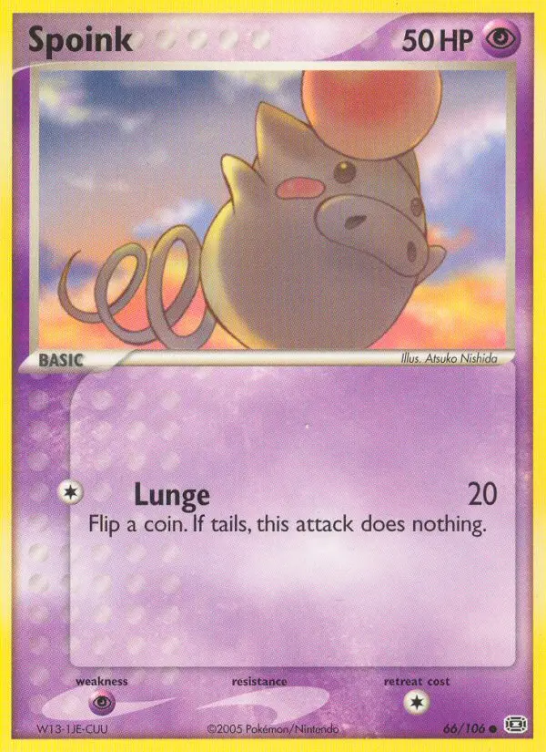 Spoink - Emerald 066/106 (Reverse Holo)