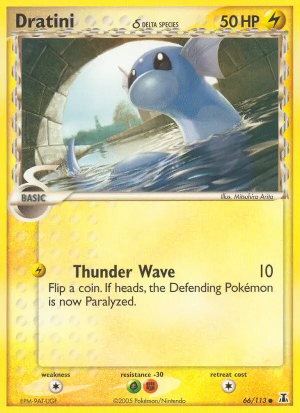 Dratini δ - Delta Species 066/113 (Reverse Holo)