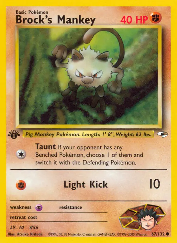 Brock's Mankey - Gym Heroes 067/132 (Regular)