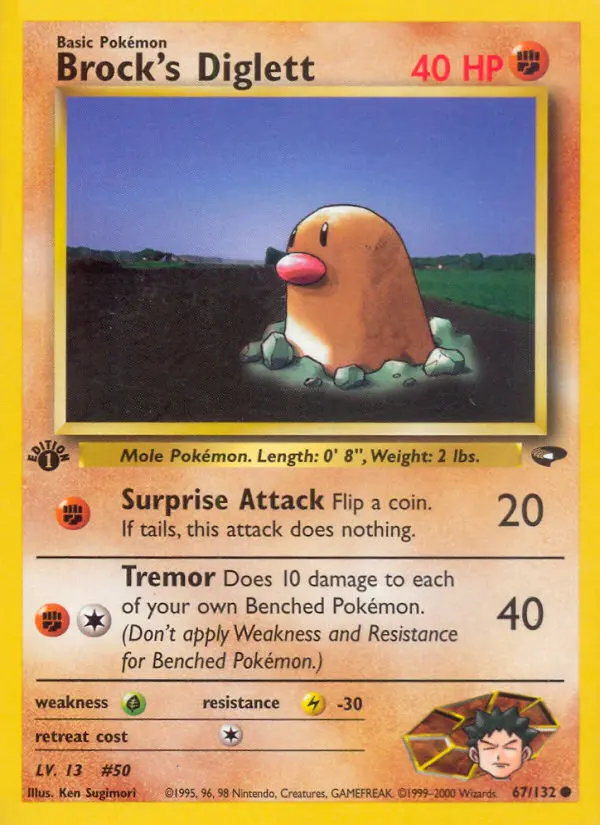 Brock's Diglett - Gym Challenge 067/132 (Regular)