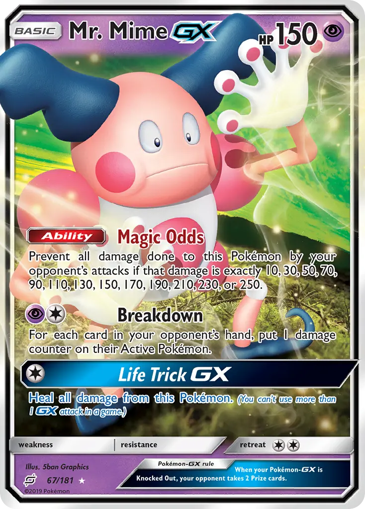 Mr. Mime-GX - Team Up 067/181 (Rare Holo GX)