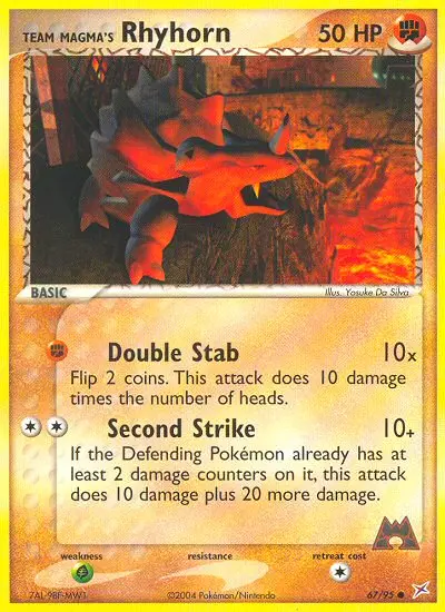 Team Magma's Rhyhorn - Team Magma vs Team Aqua 067/095 (Regular)