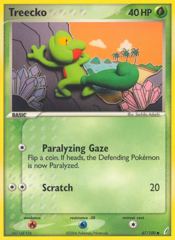 Treecko - Crystal Guardians 067/100 (Regular)