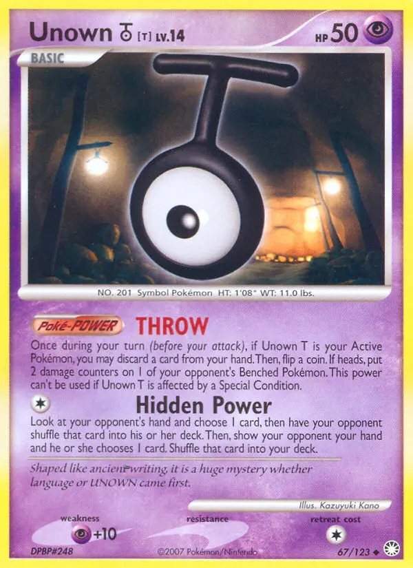 Unown [T] - Mysterious Treasures 067/123 (Regular)