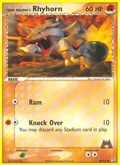 Team Magma's Rhyhorn - Team Magma vs Team Aqua 068/095 (Regular)