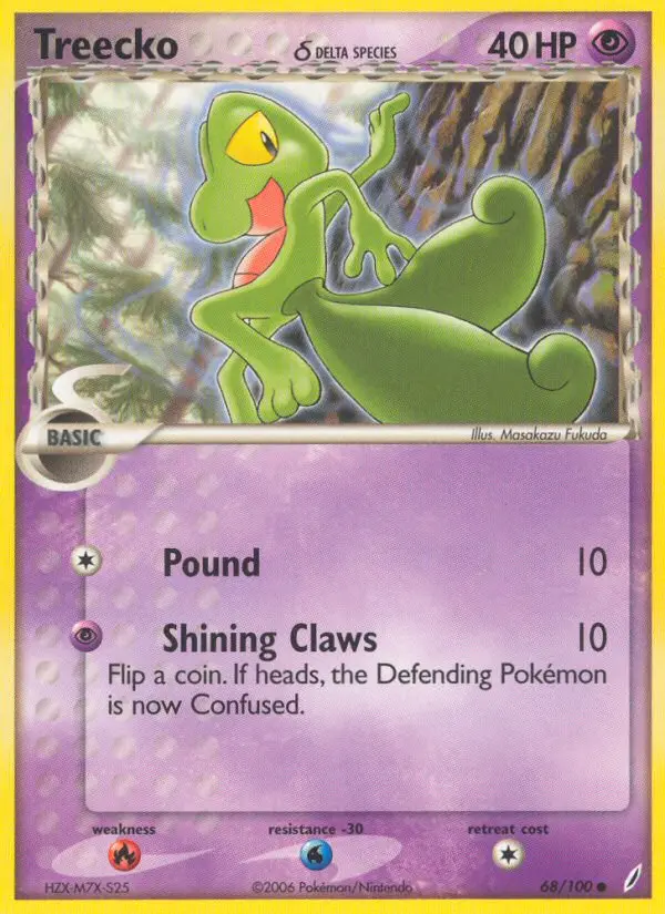 Treecko δ - Crystal Guardians 068/100 (Regular)