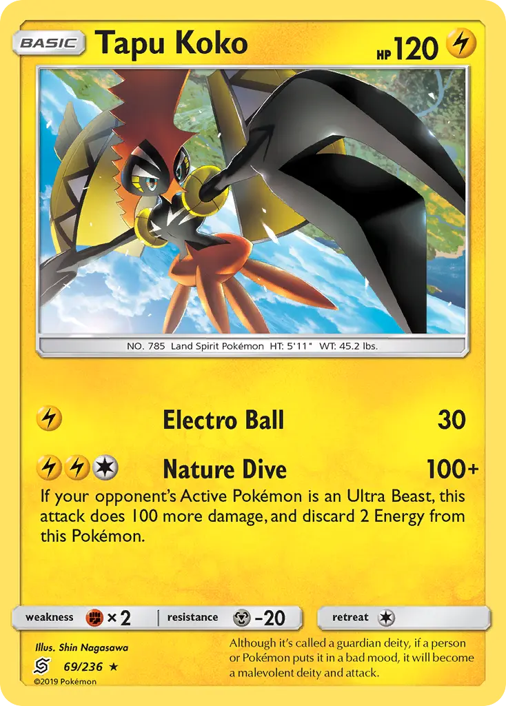 Tapu Koko - Unified Minds 069/236 (Holo)