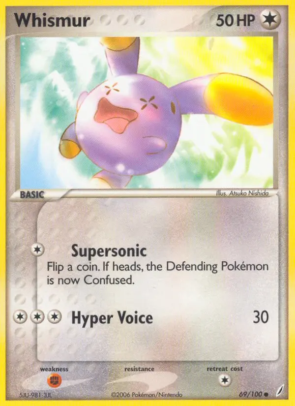 Whismur - Crystal Guardians 069/100 (Reverse Holo)