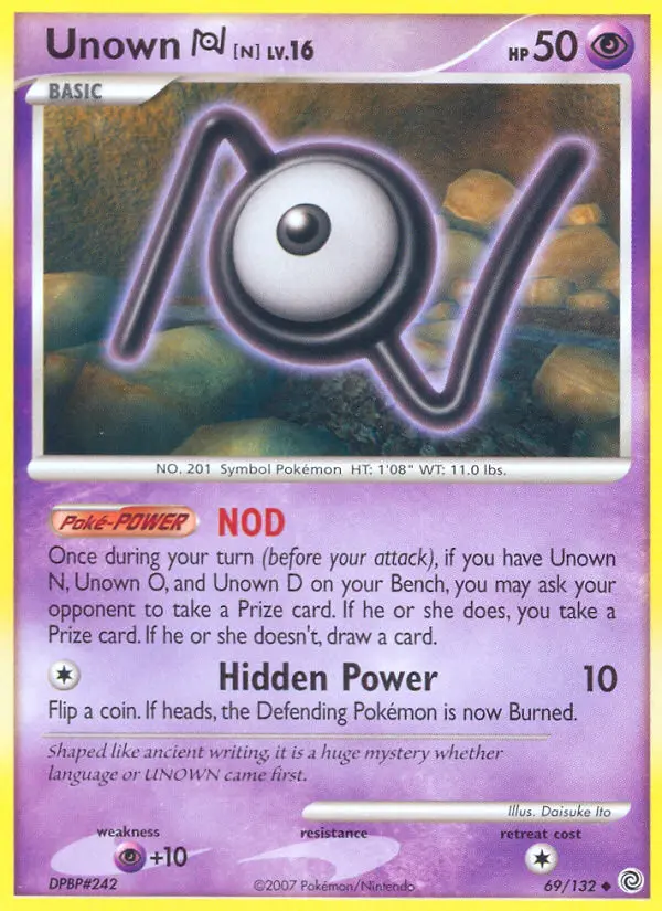 Unown [N] - Secret Wonders 069/132 (Reverse Holo)