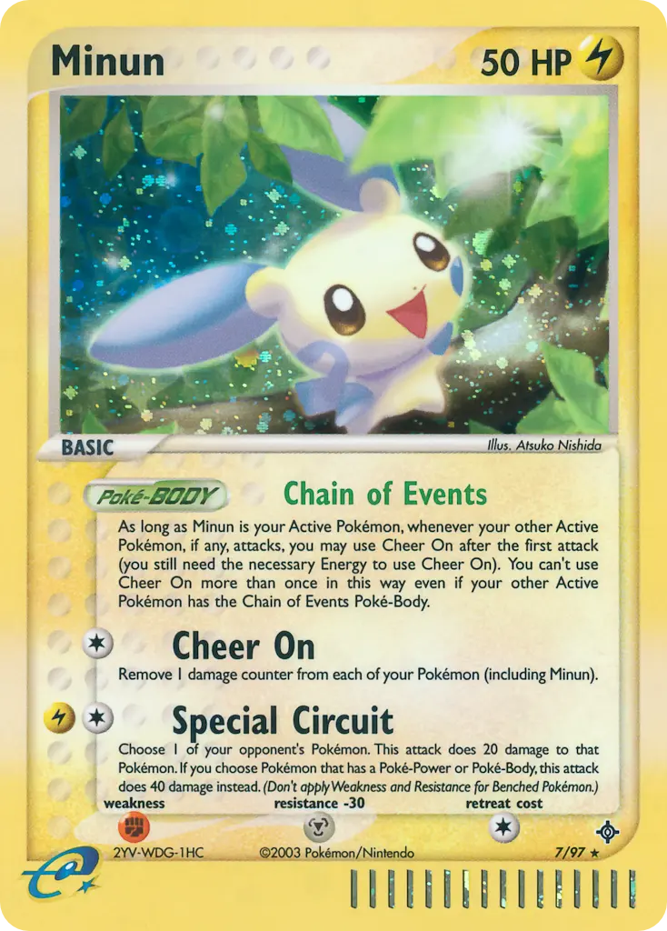 Minun - Dragon 007/097 (Reverse Holo)