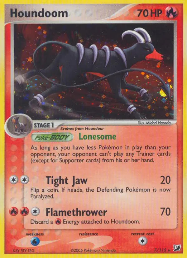 Houndoom - Unseen Forces 007/115 (Holo)