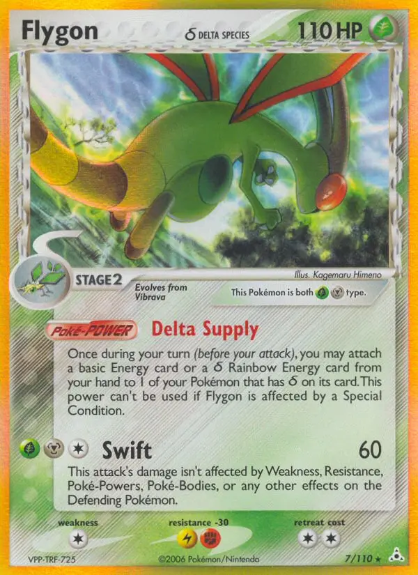Flygon δ - Holon Phantoms 007/110 (Reverse Holo)