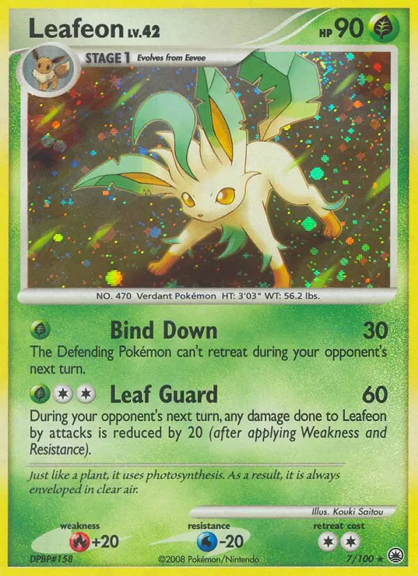 Leafeon - Majestic Dawn 007/100 (Holo)