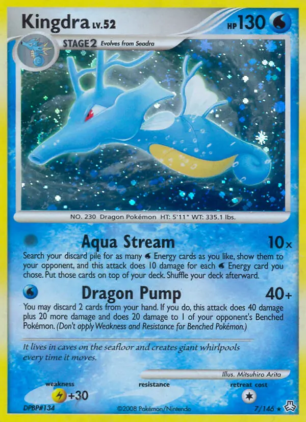Kingdra - Legends Awakened 007/146 (Reverse Holo)
