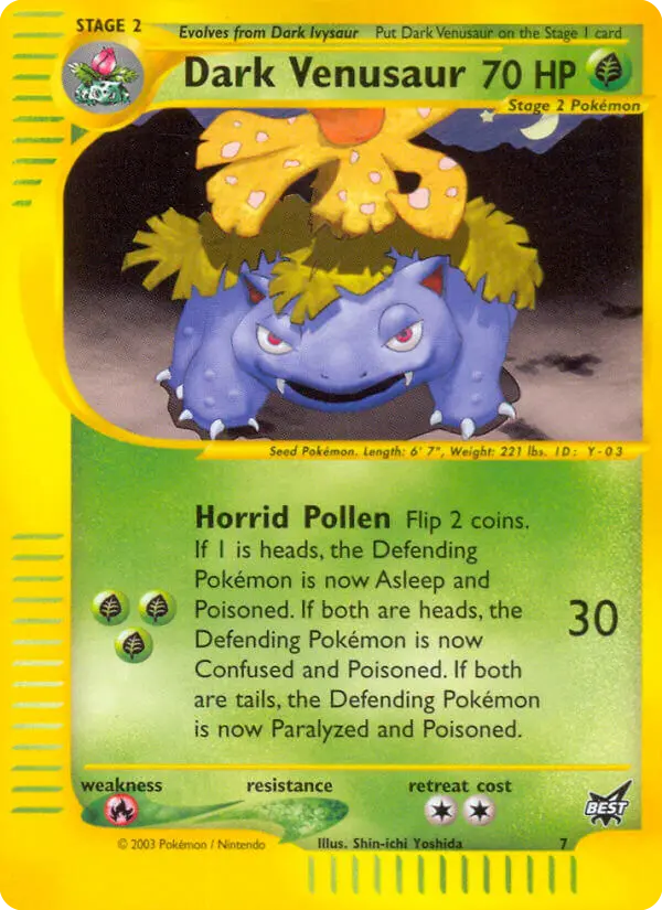 Dark Venusaur - Best of Game 007/009 (Holo)